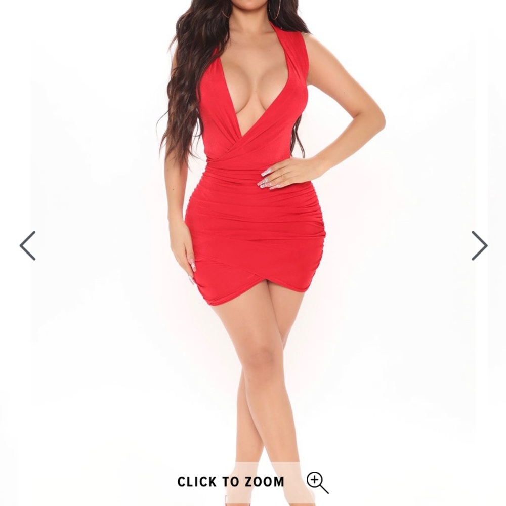 NWT Fashionova ruched mini dress xs